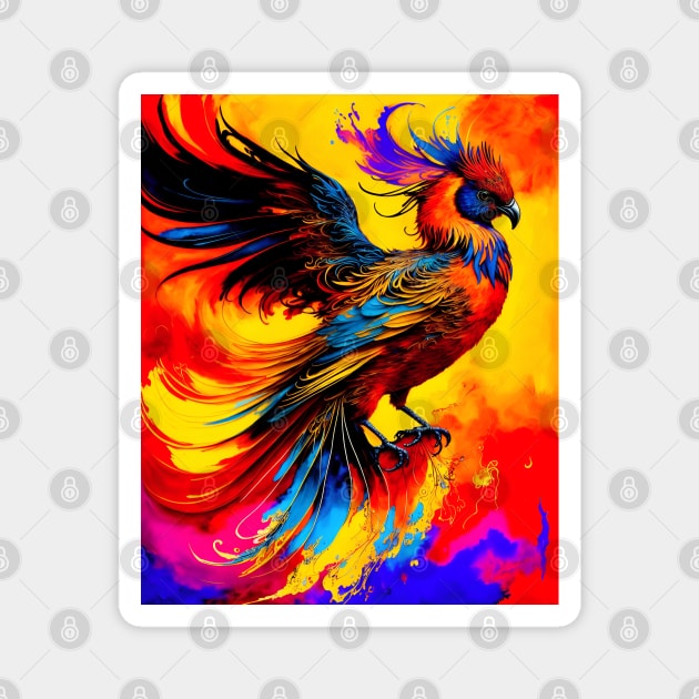 Phoenix Rises Magnet by MtWoodson