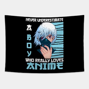 Boy Who Really Loves Anime Merch Cosplay Otaku Gift Anime Tapestry