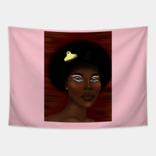 Black Girl Afro Tapestry