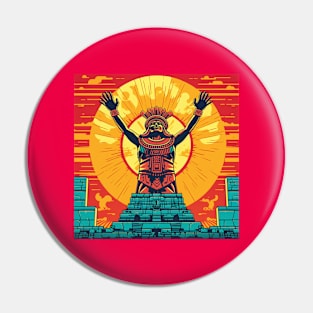 Mayan Warrior - Design 1 Pin