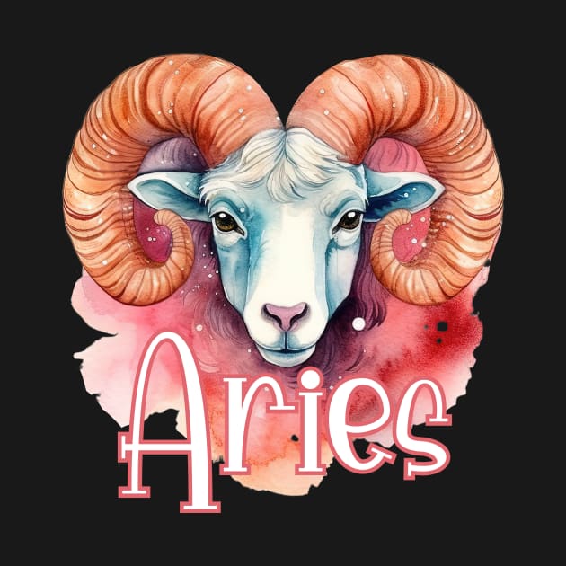 Aries on Watercolor by Things2followuhome