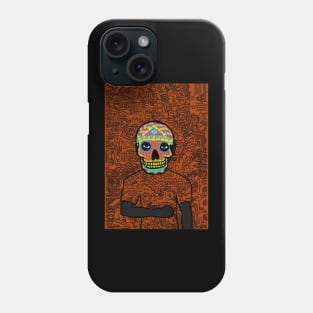 Dive into NFT Character - MaleMask DoodleGlyph with Mexican Eyes on TeePublic Phone Case