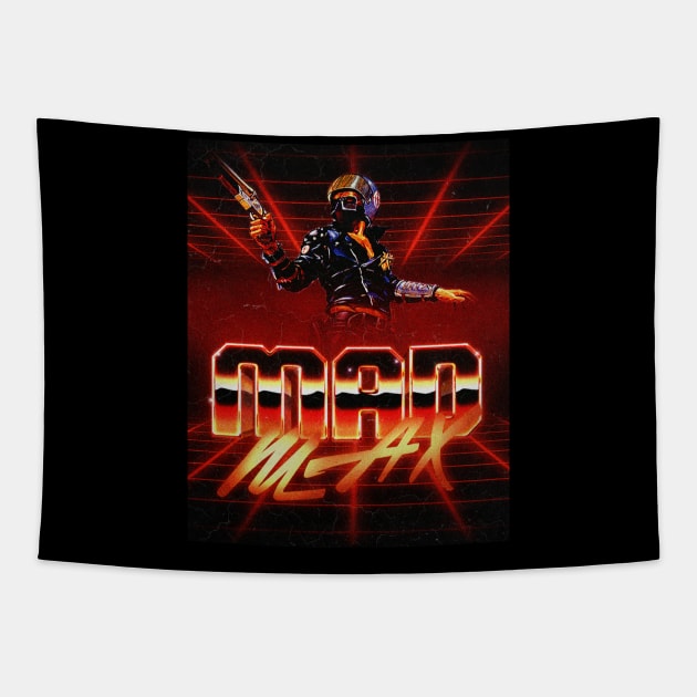 The Interceptor Tapestry by VHS Neon Dreams