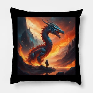 Hells Dragon Pillow