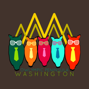 Hip Owls Washington Mountains T-Shirt