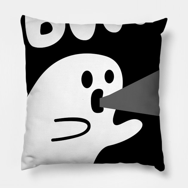 Boo Ghost Halloween Pillow by G! Zone