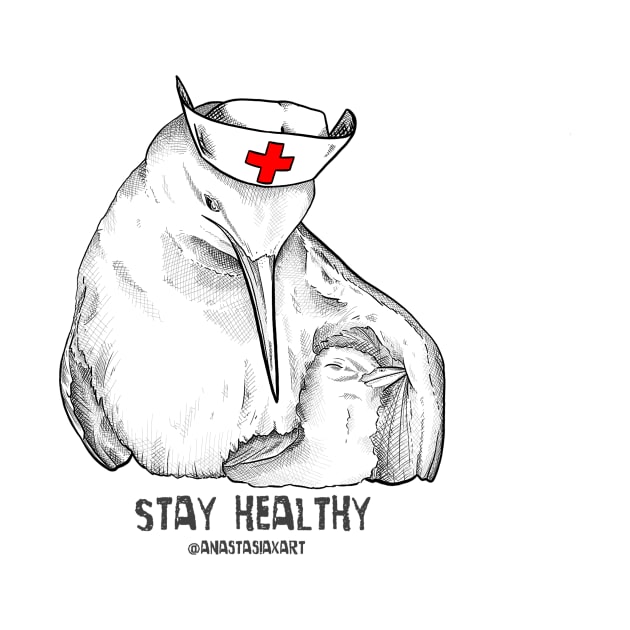 Stay Healthy Bird by GnauArt