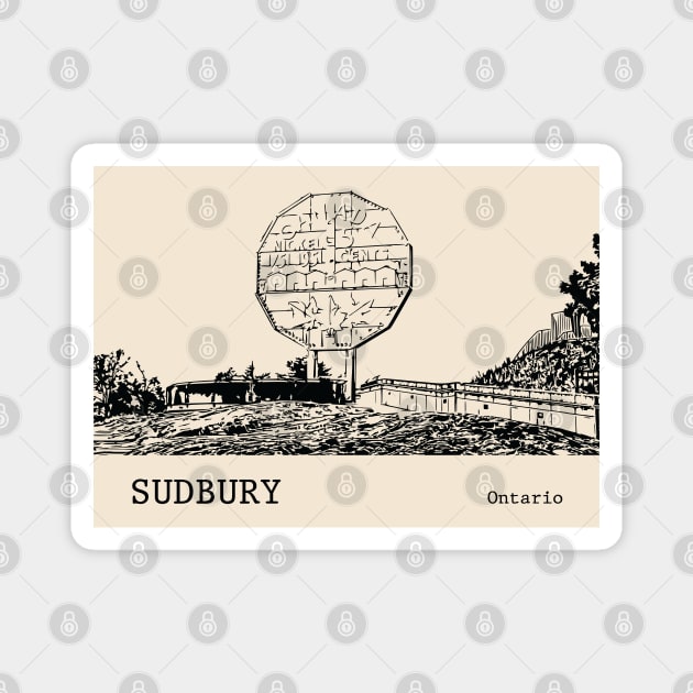 Sudbury Ontario Magnet by Lakeric