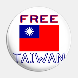 Free Taiwan Pin