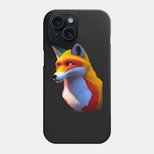 CONFUSED PRETTY FOXES HEAD LOOKING LEFT Phone Case