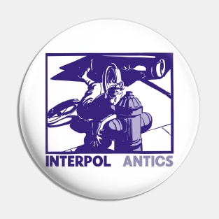 Interpol -- Original Retro Fan Art Design Pin