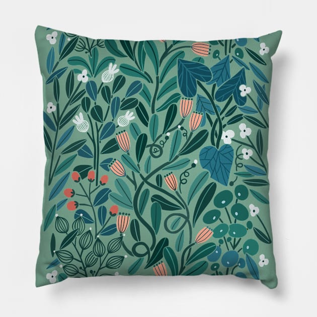 Summer botany Pillow by kostolom3000