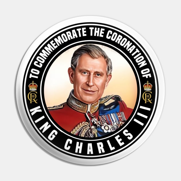 Long Live King Charles lll Pin by FirstTees