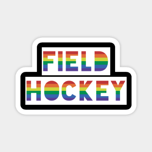 Field Hockey Player Gay Pride Magnet