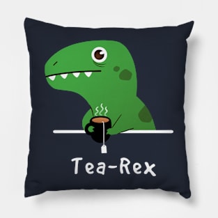 Tea Rex Pillow