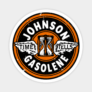 Johnson Time Tells Gasolene Magnet