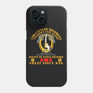 Battle Little Bighorn - 7th Cav - Indian Wars Phone Case