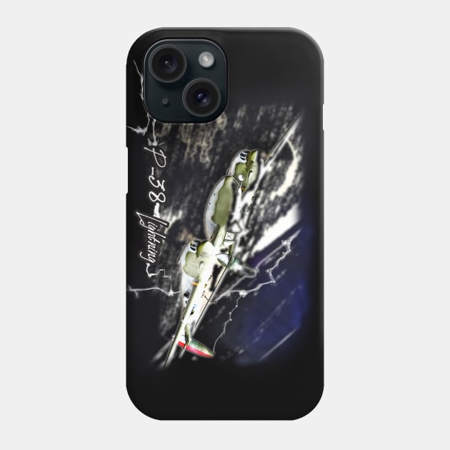 lightning strike Phone Case by WarDaddy