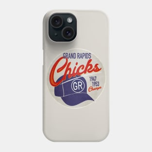 Grand Rapids Chicks • AAGPBL Hat • Grand Rapids, Michigan Phone Case