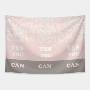 Yes-you-can. My backgrounds collage, pink, pastel, gradient, art, decor, TeePublic Tapestry