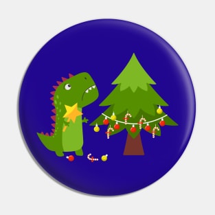 Tree Rex Christmas Dino Pin