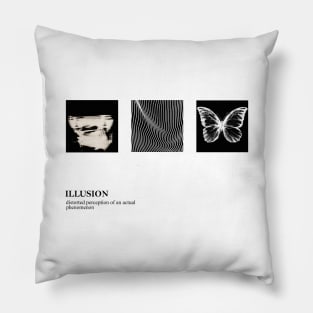 ILLUSION (black) Pillow