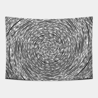 Nirmana Hypnosis Lineart Abstract Tapestry