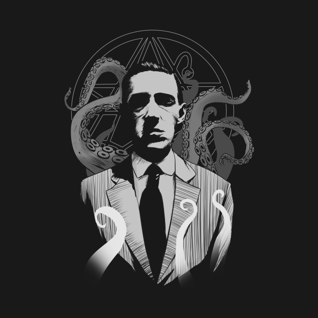 Hp Lovecraft The Man The Terror Hp Lovecraft T Shirt Teepublic 2624