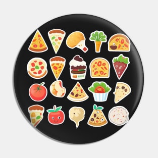 #7 Cute happy food sticker pack Pin