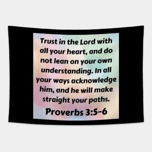 Bible Verse Proverbs 3:5-6 Tapestry