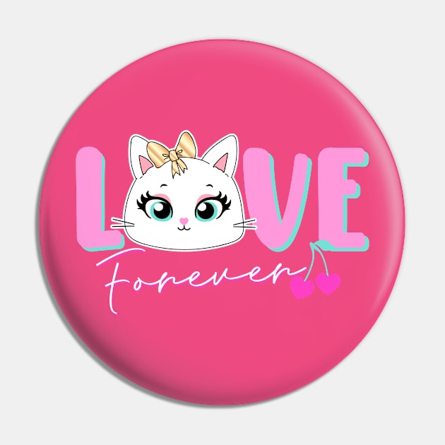 CAT LOVE Pin by SLYSHOPLLC