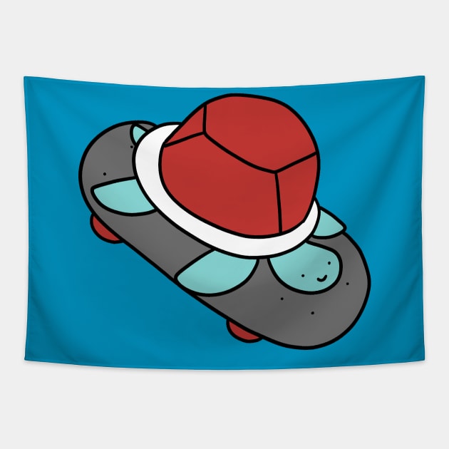 Skateboard Turtle Tapestry by saradaboru