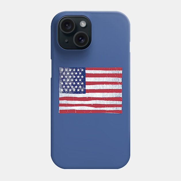 Vintage Distressed Barn Painting American Flag Phone Case by Hashtagified