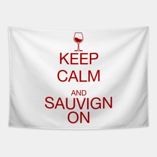 Keep Calm Sauvignon Red Tapestry