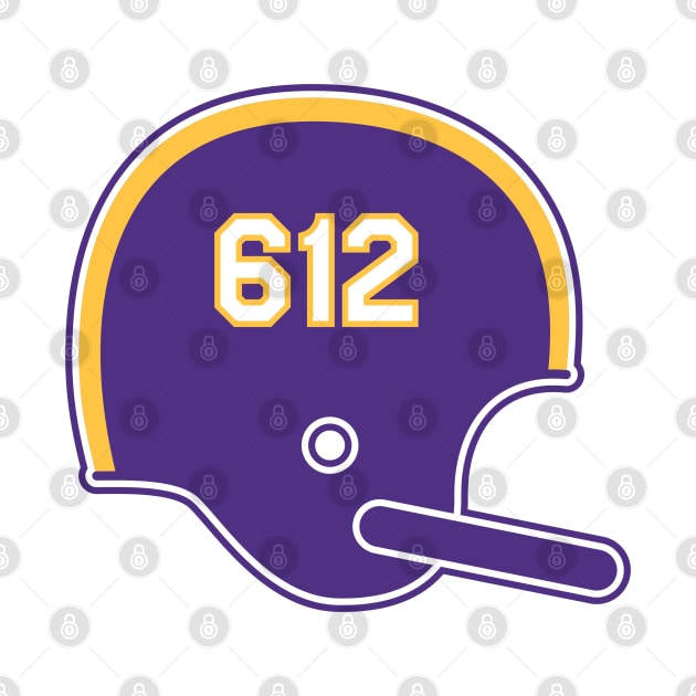 Minnesota Vikings 612 Helmet by Rad Love