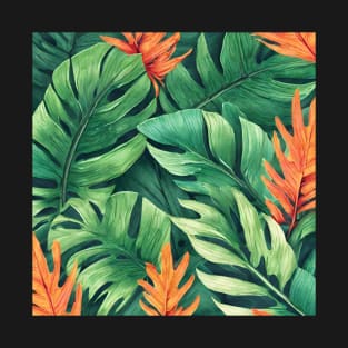 Tropical Plants and Leaves T-Shirt