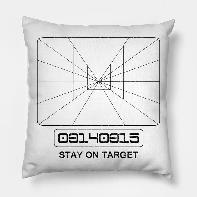 Stay On Target Pillow by FreedoomStudio