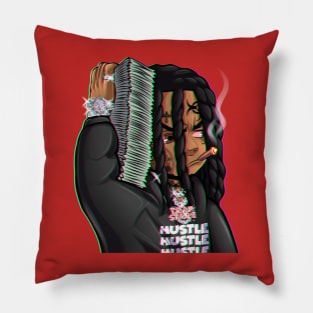 hustle and grind Pillow