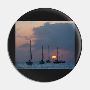 Beautiful Gros Islet Sunset Castries Saint Lucia Caribbean Pin