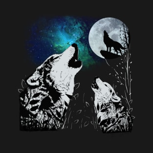 3 wolf in a moon T-Shirt