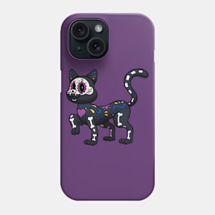 Day Of The Dead Cat Phone Case