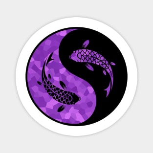 Purple, Koi Fish Lover Magnet