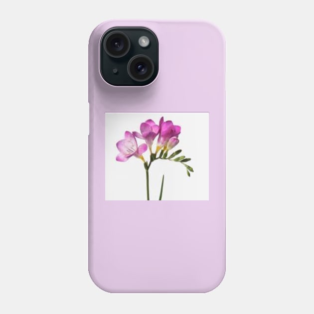 Freesias for my mother Phone Case by Designs and Dreams