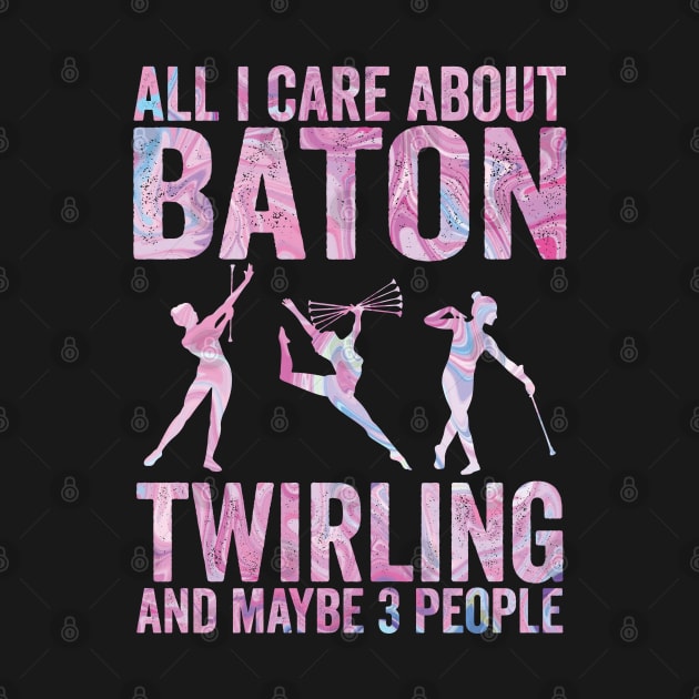 Baton Twirling and 3 people by Be Cute 