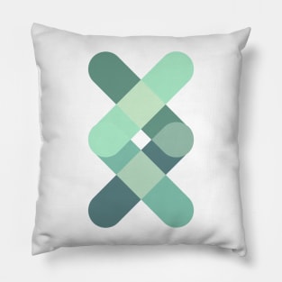 Geometric pattern blue modern Pillow