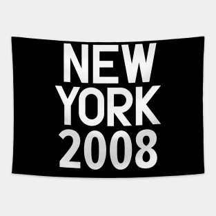 New York Birth Year Series: Modern Typography - New York 2008 Tapestry