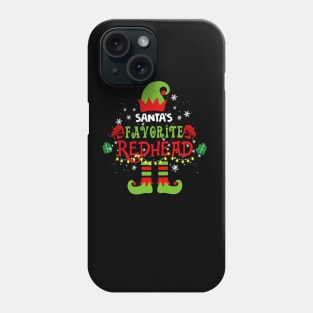 Santa_s Favorite Redhead - Funny Redhead Christmas Gift Phone Case