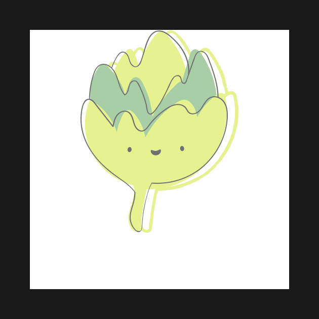 Cute Kawaii Artichoke by greenoriginals