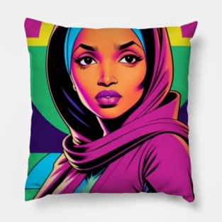 THE SQUAD-ILHAN OMAR 6 Pillow