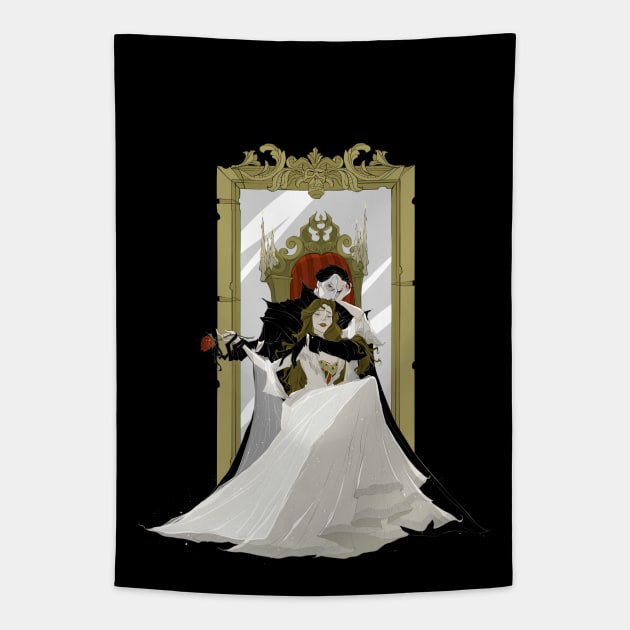 Phantom Throne Tapestry by Drea D. Illustrations